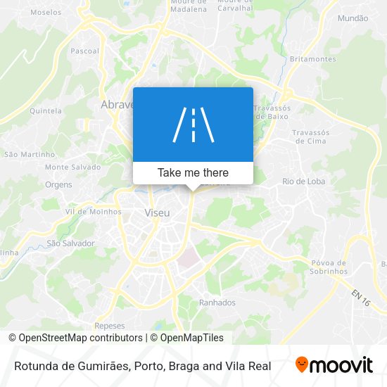 Rotunda de Gumirães map