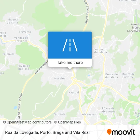 Rua da Lovegada map
