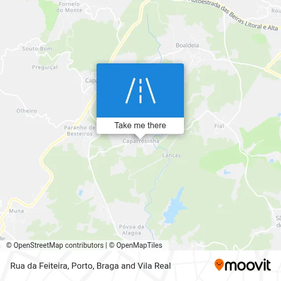 Rua da Feiteira map