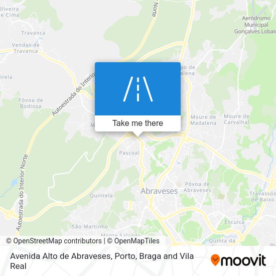 Avenida Alto de Abraveses mapa