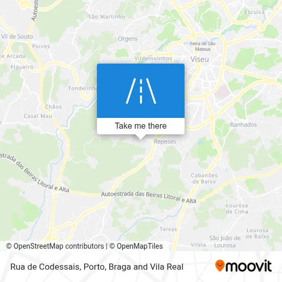 Rua de Codessais map