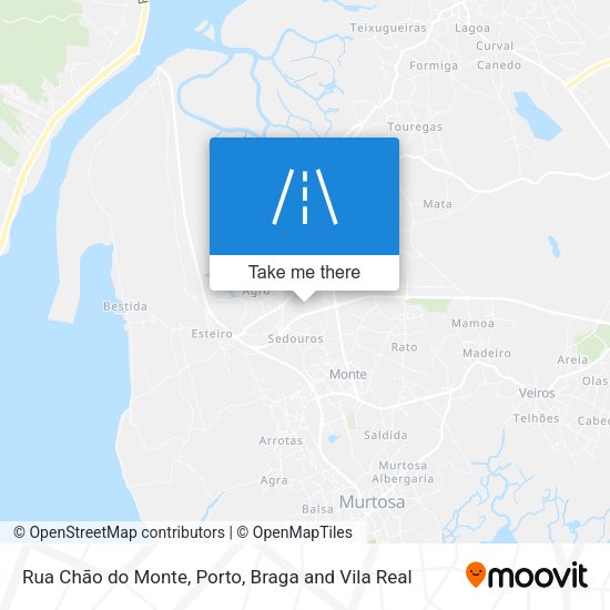 Rua Chão do Monte mapa