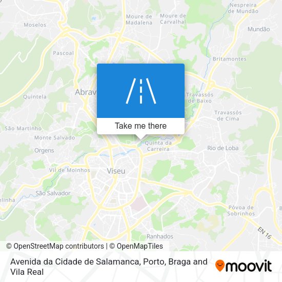 Avenida da Cidade de Salamanca mapa