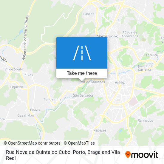 Rua Nova da Quinta do Cubo mapa