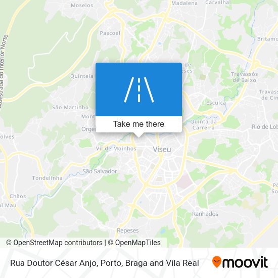 Rua Doutor César Anjo mapa