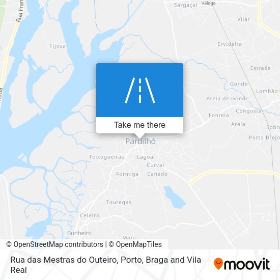 Rua das Mestras do Outeiro map