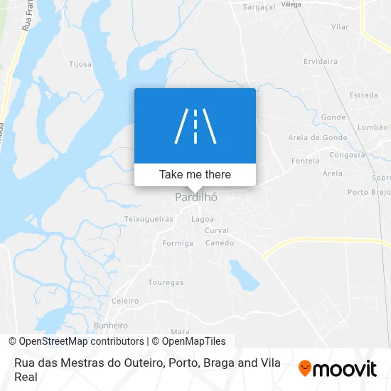 Rua das Mestras do Outeiro map