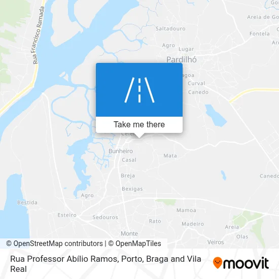 Rua Professor Abílio Ramos map