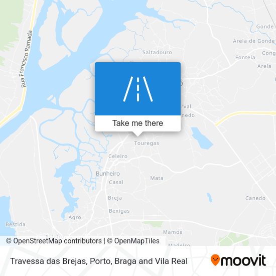 Travessa das Brejas mapa