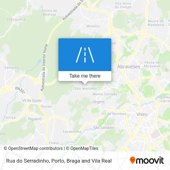 Rua do Serradinho map
