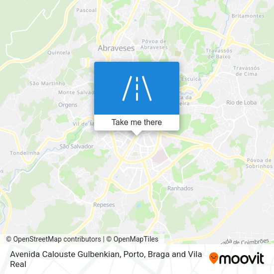 Avenida Calouste Gulbenkian map