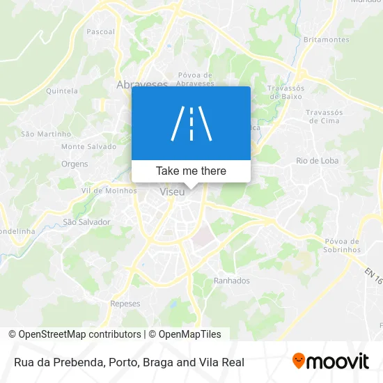 Rua da Prebenda map