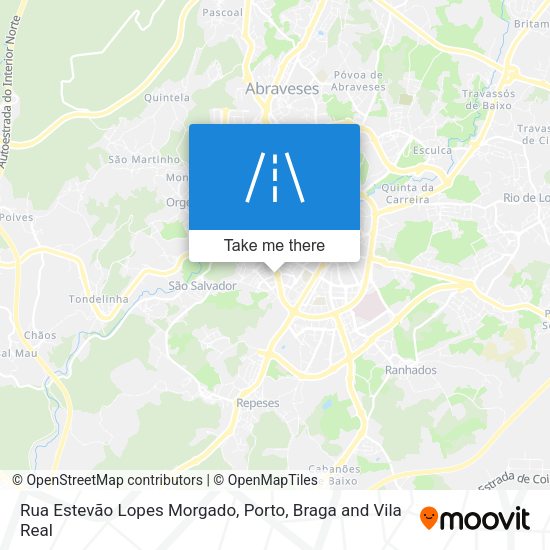 Rua Estevão Lopes Morgado mapa