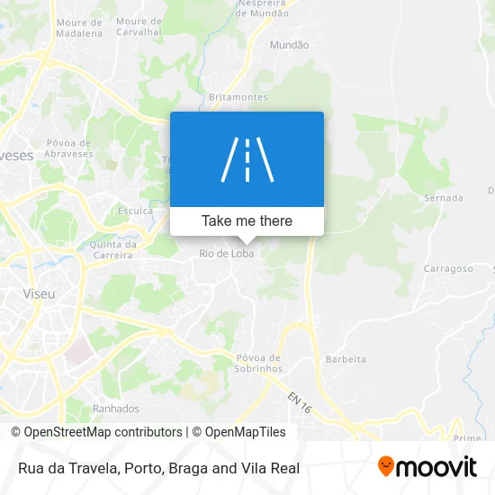 Rua da Travela map