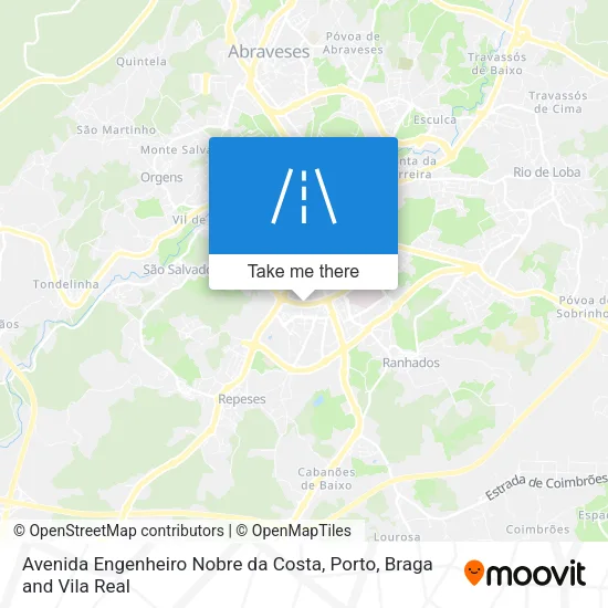 Avenida Engenheiro Nobre da Costa map