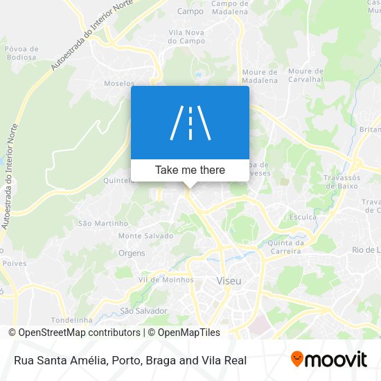 Rua Santa Amélia mapa