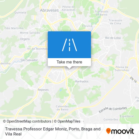 Travessa Professor Edgar Moniz mapa