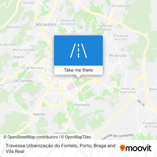 Travessa Urbanização do Fontelo mapa