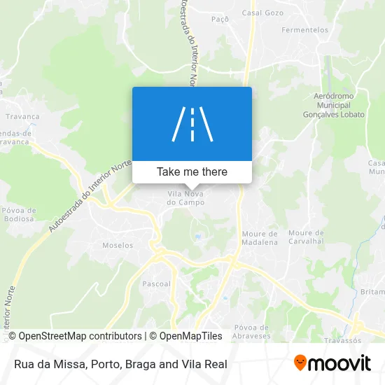 Rua da Missa map