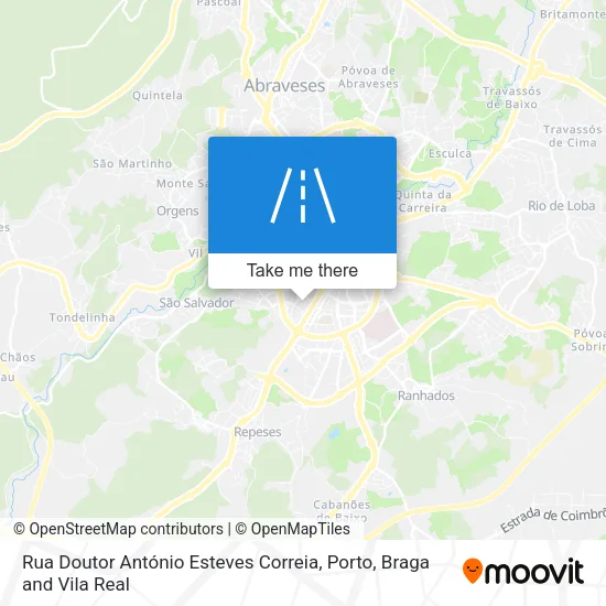 Rua Doutor António Esteves Correia map