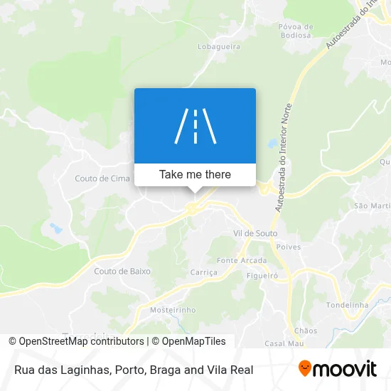 Rua das Laginhas map