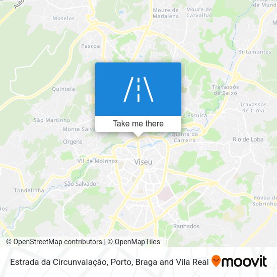 Estrada da Circunvalação mapa
