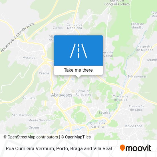 Rua Cumieira Vermum map