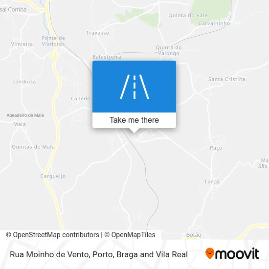 Rua Moinho de Vento map