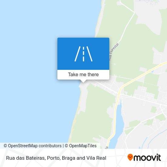 Rua das Bateiras mapa