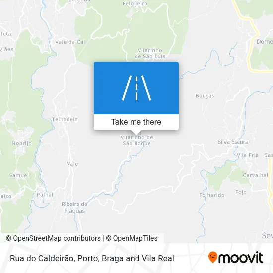 Rua do Caldeirão map