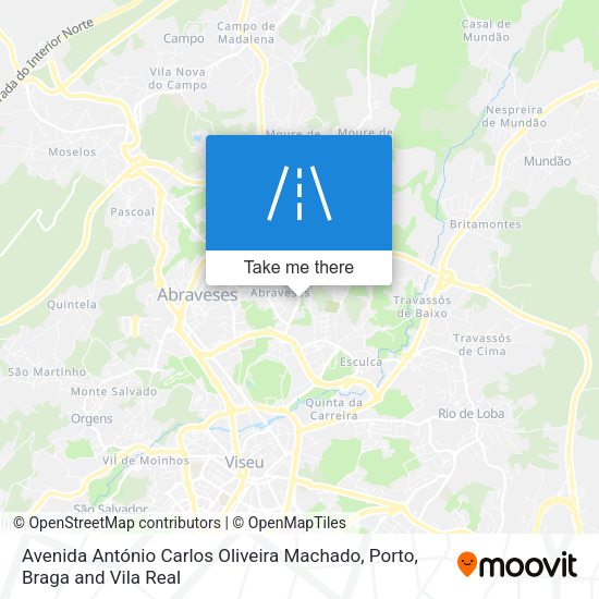 Avenida António Carlos Oliveira Machado mapa