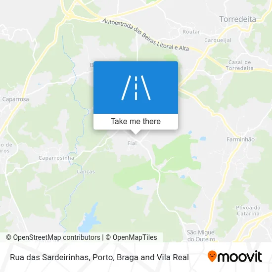 Rua das Sardeirinhas map