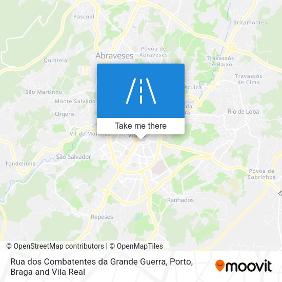 Rua dos Combatentes da Grande Guerra map