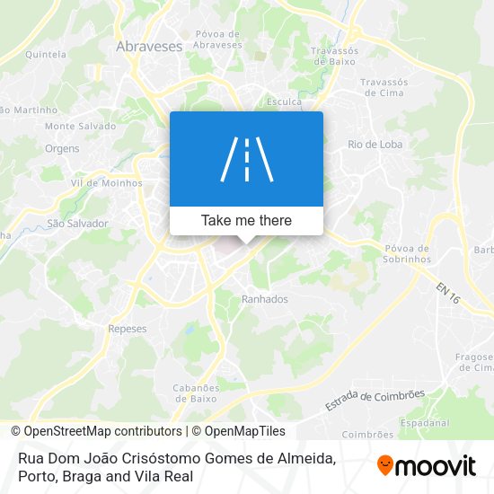 Rua Dom João Crisóstomo Gomes de Almeida map