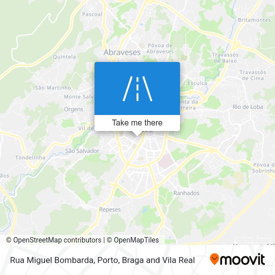 Rua Miguel Bombarda mapa