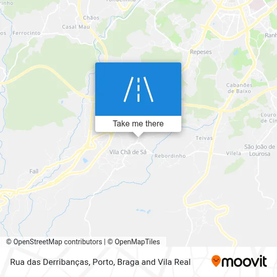 Rua das Derribanças map