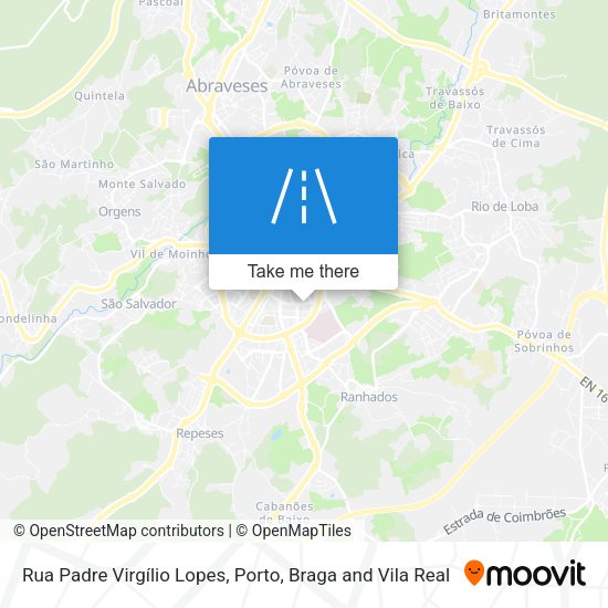 Rua Padre Virgílio Lopes mapa