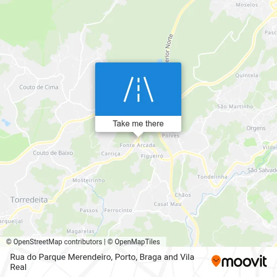 Rua do Parque Merendeiro map
