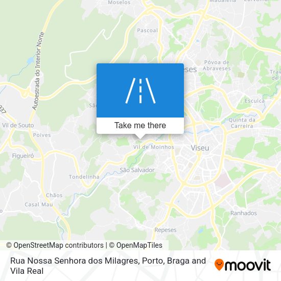 Rua Nossa Senhora dos Milagres map