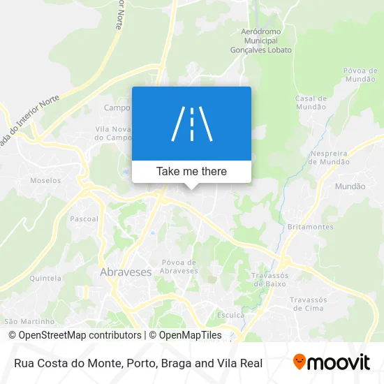 Rua Costa do Monte map