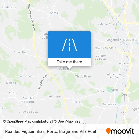 Rua das Figueirinhas map