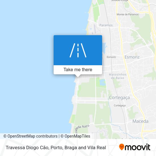 Travessa Diogo Cão mapa