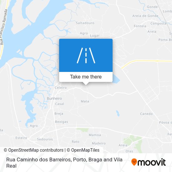 Rua Caminho dos Barreiros mapa