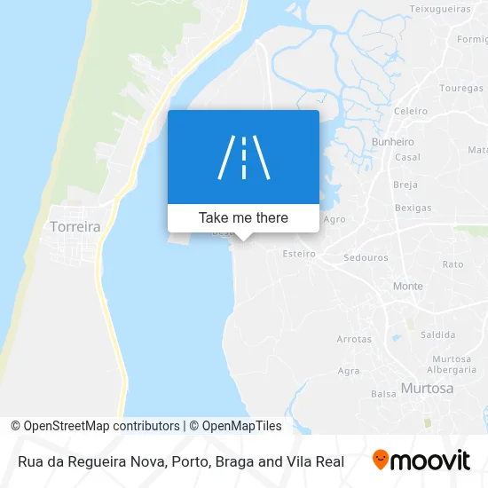 Rua da Regueira Nova map