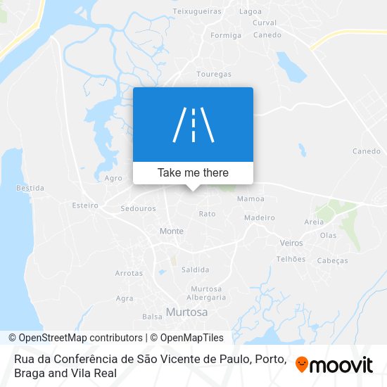 Rua da Conferência de São Vicente de Paulo mapa