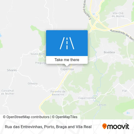 Rua das Entrevinhas map
