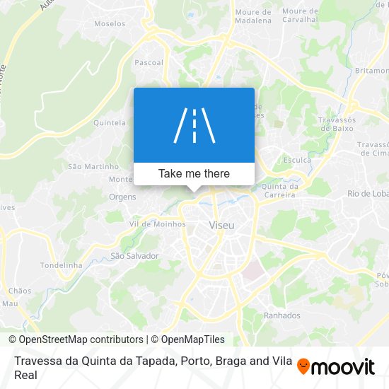 Travessa da Quinta da Tapada mapa
