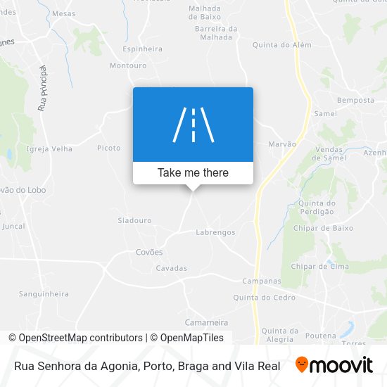 Rua Senhora da Agonia mapa