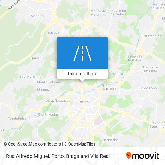 Rua Alfredo Miguel mapa