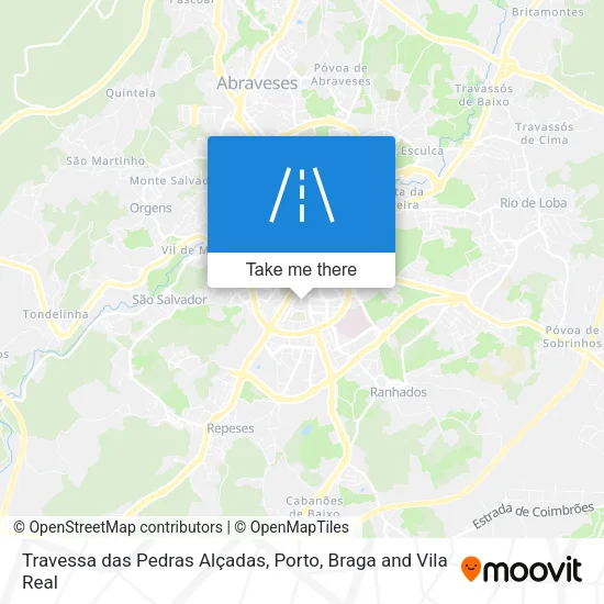 Travessa das Pedras Alçadas map